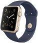 Apple Watch Series 1 42mm Aluminiumgehäuse Gold mit Sportarmband Mitternachtsblau - Smartwatch