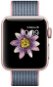 Apple Watch Series 2 - 38 mm-es rozéarany alumínium tokkal halvány rózsaszín / sötétkék szőtt óraszíjjal - Okosóra