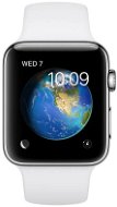 Apple Watch Series 2 38mm Stainless Steel Case with White Sport Band - Smart Watch