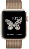 Apple Watch Series 2 42mm Gold Aluminium with Toasted Coffee/Caramel Woven Nylon - Smart Watch