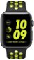 Apple Watch Nike+ Aluminiumgehäuse, Space Grau mit Nike Sportarmband, Schwarz/Volt 38 mm - Smartwatch