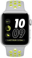 Apple Watch Series 2 Nike+ 42 mm Aluminiumgehäuse, Silber mit Silber/Volt Nike Sportarmband - Smartwatch