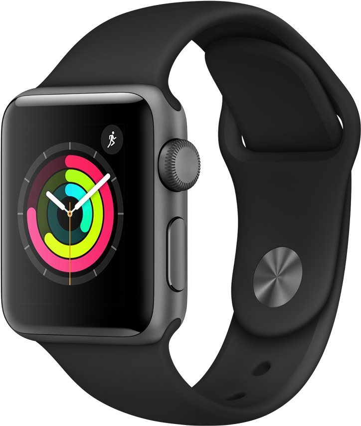 Apple Watch Series 3 38mm GPS Vesmírně šedý hliník s černým