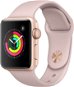 Apple Watch Series 3 38mm GPS Gold aluminum with a sandy pink sports strap - Smart Watch