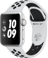 Apple Watch Series 3 Nike+ 38 mm GPS Strieborný hliník s platinovým/sivým športovým remienkom Nike - Smart hodinky