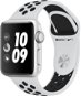 Apple Watch Series 3 Nike+ 38mm GPS Stříbrný hliník s platinovým/šedým sportovním řemínkem Nike - Chytré hodinky