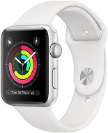 Apple Watch Series 3 42mm GPS ezüstszínű alumíniumtok fehér sportszíjjal - Okosóra