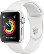 Apple Watch Series 3 42 mm GPS ezüst színű alumínium fehér sportpánttal - Okosóra