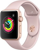 Apple Watch Series 3 42 mm GPS Zlatý hliník s pieskovo ružovým športovým remienkom - Smart hodinky