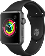 Apple Watch Series 3 42mm GPS Vesmírně šedý hliník s černým sportovním řemínkem - Smart Watch