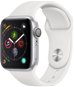 Apple Watch Series 4 40mm Silver aluminum with white sports strap - Smart Watch