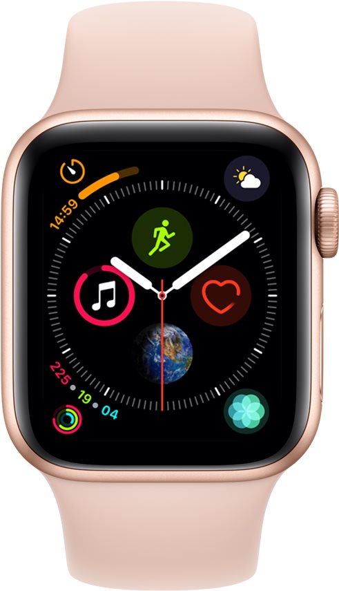 Gold aluminium apple watch series 4 on sale