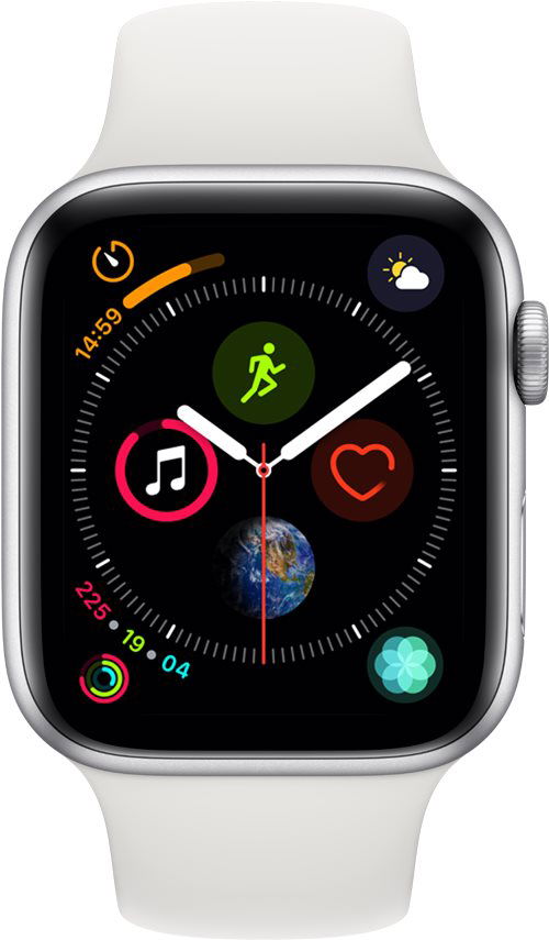 Apple watch series 4 44mm sales silver aluminum case