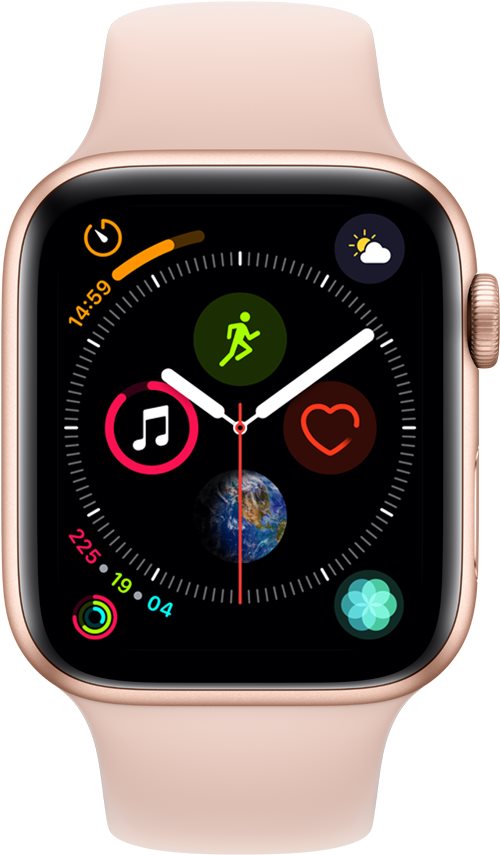 Apple Watch Series 4 44mm Gold Aluminium Case with Pink Sand Sport