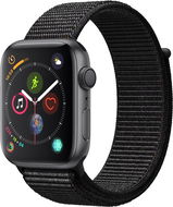 Apple Watch Series 4 44mm Aluminium­gehäuse, Space Schwarz, mit Sport Loop, Schwarz - Smartwatch