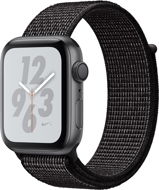 Apple Watch Series 4 Nike+ 44mm Space Black Aluminium Sport-Loop Schwarz - Smartwatch