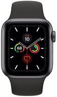 Apple Watch Series 5 40mm Vesmírně šedý hliník s černým sportovním řemínkem - Chytré hodinky