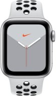 Apple Watch Nike Series 5 40 mm Strieborný hliník s platinovým/čiernym športovým remienkom Nike - Smart hodinky
