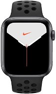 Apple Watch Nike Series 5, 44 mm, Űrszürke alumínium, antracit/fekete Nike sportszíjjal - Okosóra