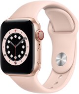 Apple Watch Series 6 40mm Cellular Aranyszínű alumíniumtok rózsakvarcszínű sportszíjjal - Okosóra