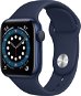 Apple Watch Series 6 44mm Blue Aluminium with Navy Blue Sports Strap - Smart Watch