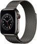 Apple Watch Nike Series 6 - 44 mm Cellular Graphite Edelstahl mit Milanaise Armband in Graphit - Smartwatch
