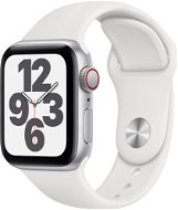 Apple Watch SE 40mm Cellular Silver Aluminium with White Sports Strap - Smart Watch