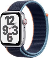 Apple Watch SE 40mm Cellular Silver Aluminium with Navy Blue Sports Strap - Smart Watch
