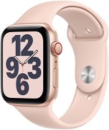 Apple Watch SE 40mm Cellular Gold Aluminium with Sand-pink Sports Strap - Smart Watch