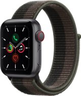 Apple Watch SE 40 mm Cellular Space Gray Aluminium mit Tornado Grau/Grauem Sportarmband - Smartwatch
