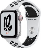Apple Watch Nike SE Cellular 40 mm Ezüst alumínium platinaszín/fekete Nike sportszíjjal - Okosóra