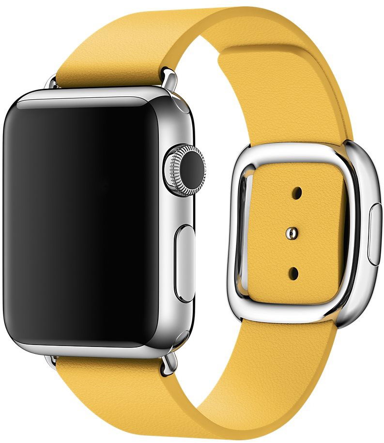 Apple 38mm Marigold Yellow with modern buckle- Large - Watch Strap | alza.sk