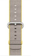 Apple 38 mm Armband aus gewebtem Nylon - Gelb / Hellgrau - Armband