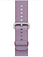 Apple 38mm Raspberry-Blue of Woven Nylon (with Stitching) - Watch Strap