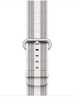 Apple 38 mm Biely z tkaného nylonu (prúžky) - Remienok na hodinky