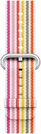 Apple 38 mm Ružový z tkaného nylonu (prúžky) - Remienok na hodinky
