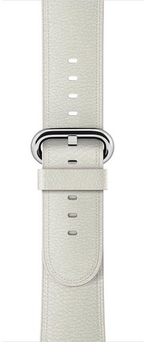 Apple 42mm White Classic Buckle - Watch Strap - Main image