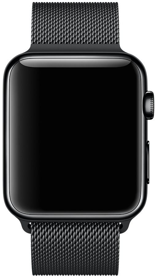 Apple watch space discount black milanese loop