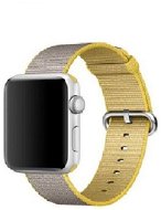 Apple 42 mm Žltý/svetlo šedý z tkaného nylonu - Remienok na hodinky