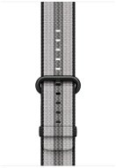 Apple 42mm Schwarz aus gewebtem Nylon (Streifen) - Armband