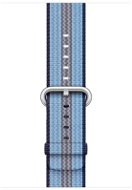 Apple 42 mm Polnočne modrý z tkaného nylonu (prúžky) - Remienok na hodinky