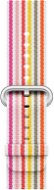 Apple 42mm Pink aus gewebtem Nylon (Streifen) - Armband