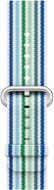 Armband für Apple Watch 42 mm blau gewebtes Nylon - Armband