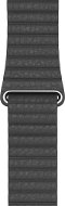 44mm Apple Watch Black Leather Strap - Large - Watch Strap