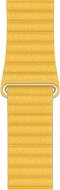Apple Watch 44 mm Hrejivo žltý Kožený remienok – Medium - Remienok na hodinky
