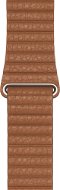 44mm Apple Watch Saddle Brown Leather Band - Medium - Watch Strap