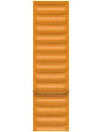 Apple 40mm Marigold Orange Leather Link - Small - Watch Strap
