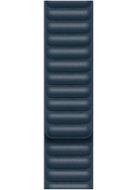 Apple 44 mm baltsky modrý kožený ťah – veľký - Remienok na hodinky