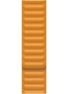 Apple 44mm Marigold Orange Leather Link - Large - Watch Strap