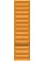 Apple 44mm Marigold Orange Leather Link - Large - Watch Strap